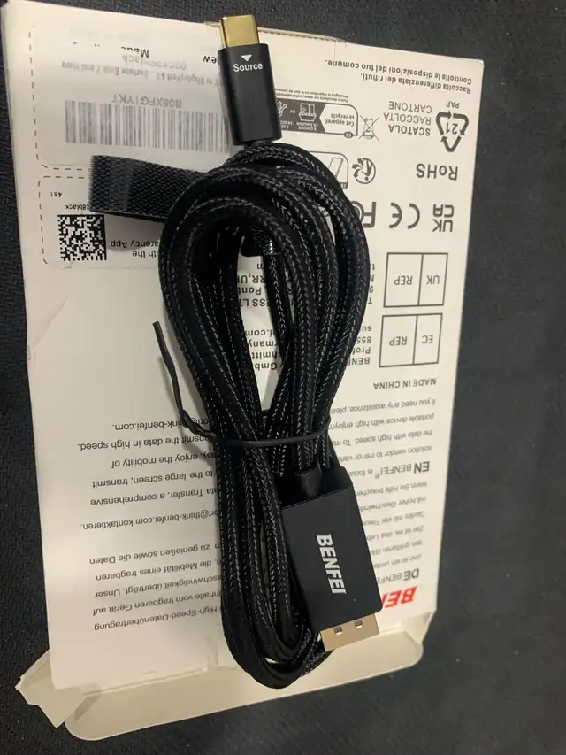 BENFEI USB C to DisplayPort 6 Feet Cable(8K@60Hz 4K@144Hz), USB  in General Electronics in Mississauga / Peel Region - Image 5