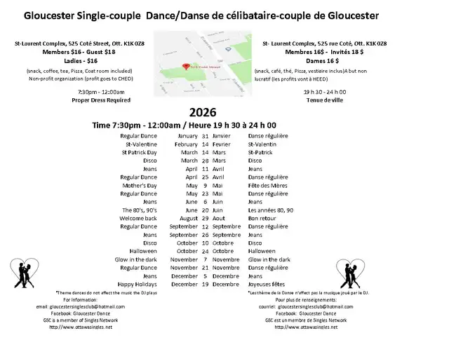 Gloucester Dance Schedule 2026 in Events in Ottawa - Image 2
