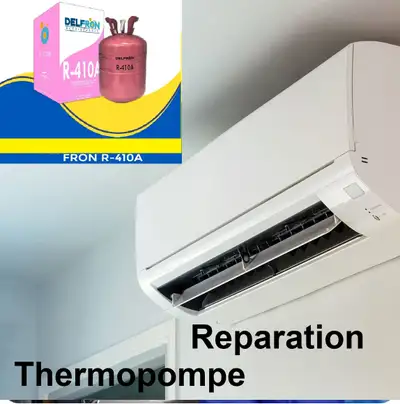 Reparation thermopompe 514 9963181 Remplissage de réfrigérant Laval Montréal & Cies fréon R410a ajou...