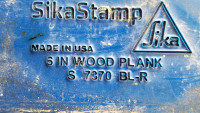 Butterfield Cement stamps, 6" wood plank for your design,outdoor