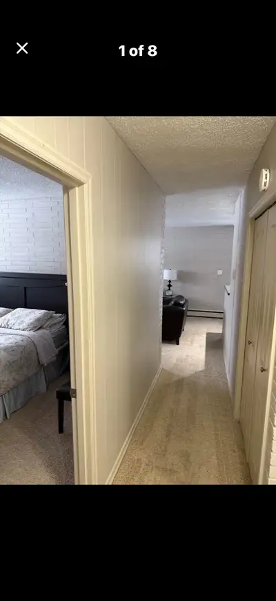 One bedroom furnished apartment for rent . Cable & internet included. Laundry in the building, parki...