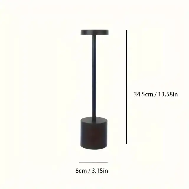 Touch-Controlled USB Rechargeable LED Lamp BLACK in General Electronics in Markham / York Region - Image 3