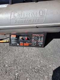 Coleman powermate propane forced air heater
