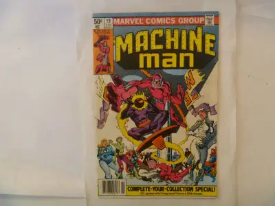 MACHINE MAN Comics by Marvel, View more