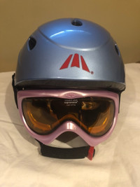Youth Ski Helmet & Goggles