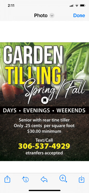 Garden Tilling in Other in Regina