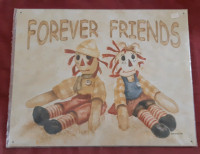 Forever Friends metal sign