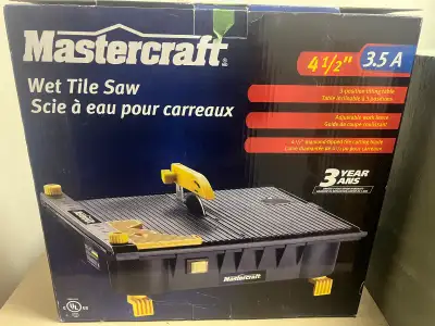 Mastercraft Wet Tile Saw, View more