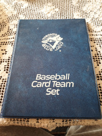 Vintage Toronto Blue Jays Card Team Set Binder 4 Pocket 10 Pages