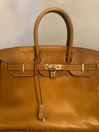 Classic Cognac leather handbag