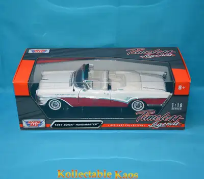 Collection of 1/18 scale diecast cars in window boxes, 1949-1959, View more