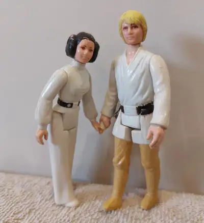 Vintage 1977 Kenner Star Wars Luke Skywalker and Princess Leia, View more