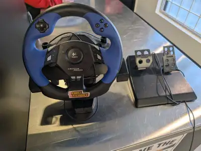 Logitech steering wheel, View more