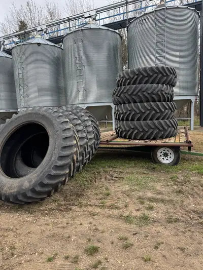 8 Tractor tires off of 4WD tractor Size: 20.8R42 Name of tire: Dyna Torque Asking $500/tire OBO 4 ti...