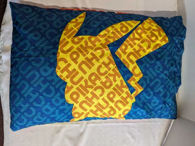 Pokemon Pillow Case Pikachu Standard size  in Bedding in Charlottetown - Image 3