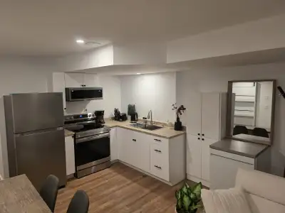 Fully Renovated 2-Bedroom Basement Suite Utilities Included This fully renovated two-bedroom, one-ba...