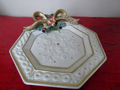 Assiette de Noël Fitz and Floyd Snowy Woods Christmas 8.5" plate, View more