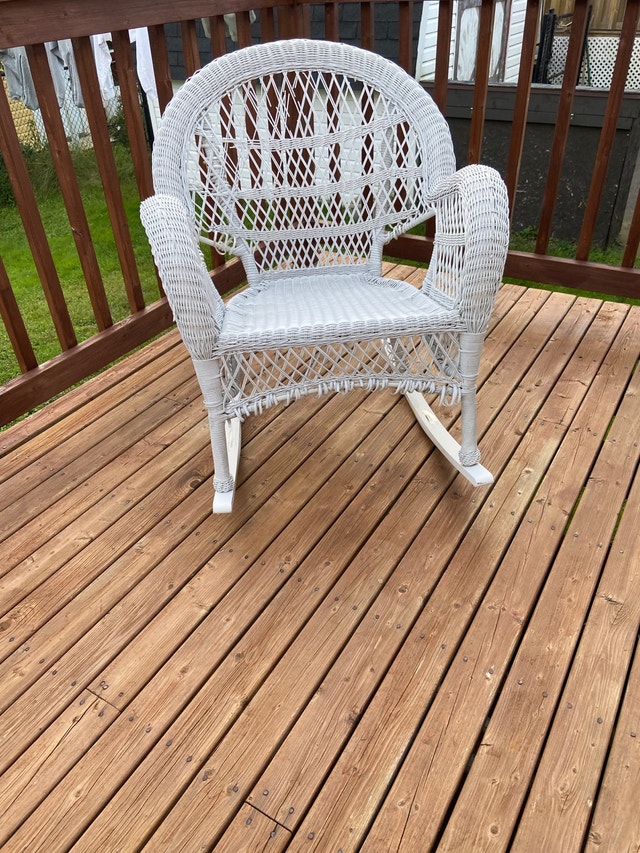 Wicker rocking chairs. Patio & Garden Furniture Saint John Kijiji