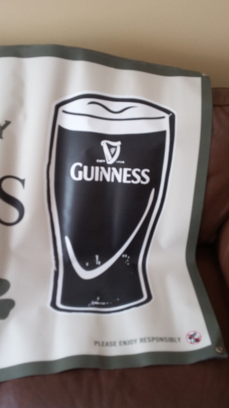 St Patrick's  Day Guinness bar banner  6'X 3' approx. in Arts & Collectibles in Markham / York Region - Image 2