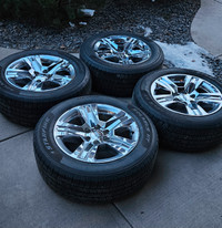 20'' OEM Chevy Silverado Chrome Rims Wheels With Tires 6x139