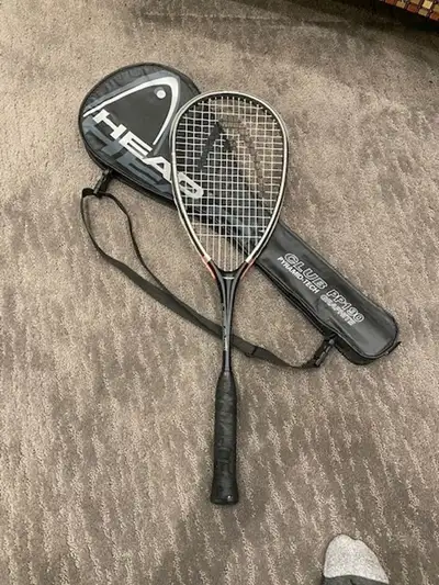 HEAD Club PP190 Pyramid-Tech Graphite Squash Racket with cover Extremely lightweight Ad will be remo...