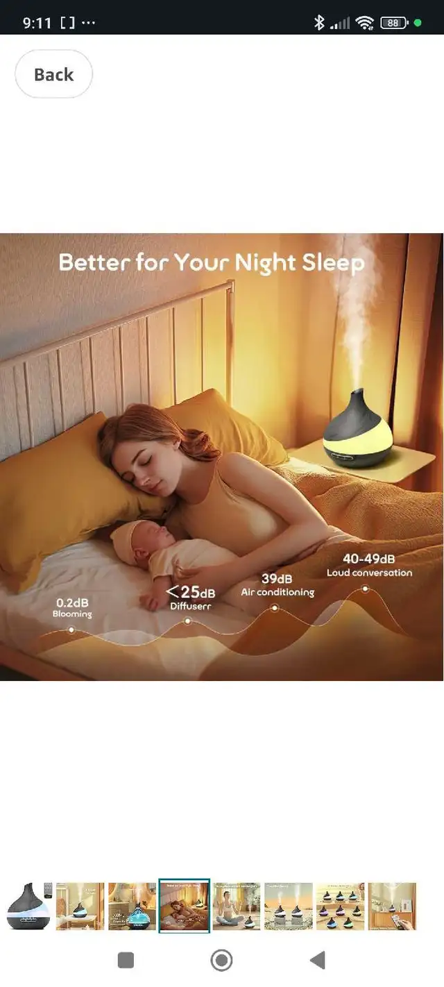 500ML Essential Oil Diffuser: Aroma Diffuser with Remote Control65561394887041123