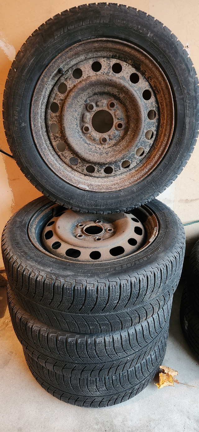 Winter tires and steel rims  in Tires & Rims in Hamilton