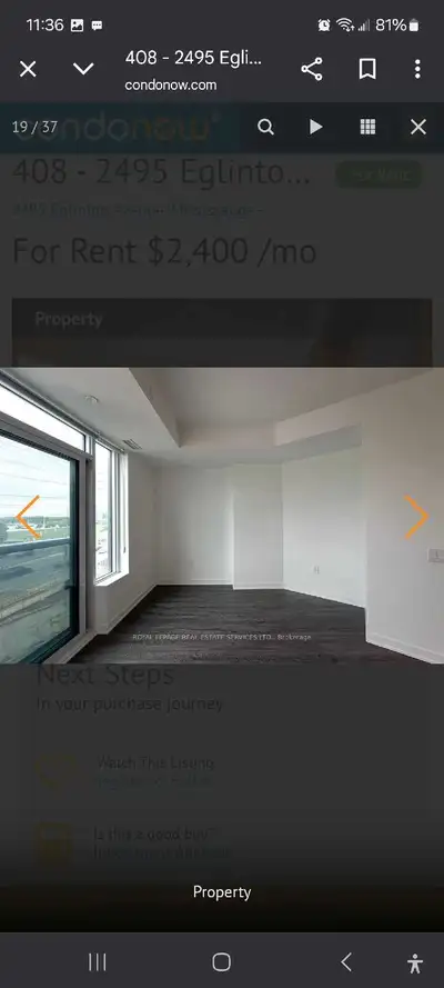Immmidiately available brand new condo  1 plus den