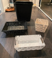 Assorted Bins / Storage Containers / Boxes / Pales / Baskets