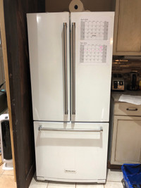 Kitchen Aid Refrigerator  31” deep by 30” wide
