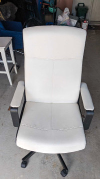 Ikea white and black office chair