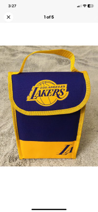 New never used Los Angeles lakers lunch bag insulated