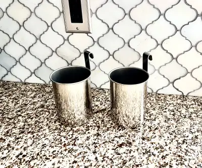 2 SS utensil holders, View more
