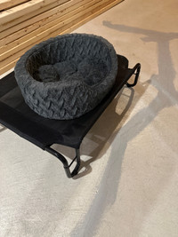 New raised dog bed with stand