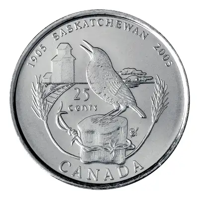 SASKATCHEWAN CENTENNIAL 25 CENT COINS, View more