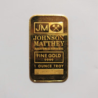 1 oz Johnson & Matthey Fine Gold Bar