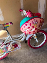 Barbie bike with helmet $40