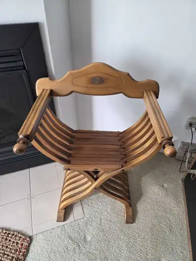 Italian Savonarola Wooden Chair, View more