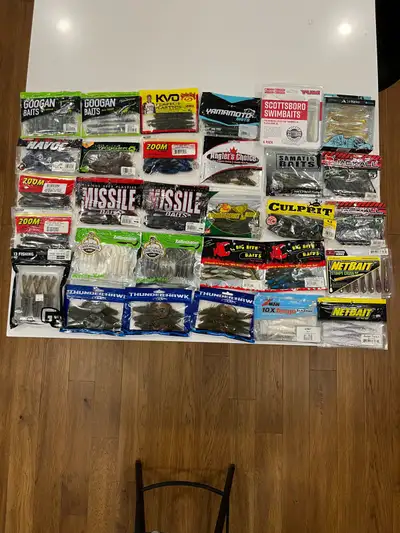 30 Bags New Soft Plastic Baits , View more