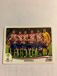 2014 Panini FIFA World Cup Stickers Brazil HRVATSKA TEAM #52