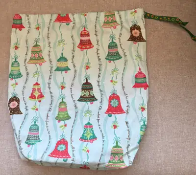 Homemade 100% Cotton Drawstring Bags-Sold As A Set, View more