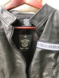 New Son’s of Anarchy Ladies Motorcycle Leather coat