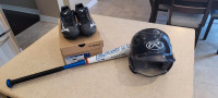 Boys Baseball Equipment - Bat - Helmet - Shoes - Like New