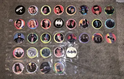 VINTAGE 1995 McDonalds Pogs "Batman Forever" Complete, View more