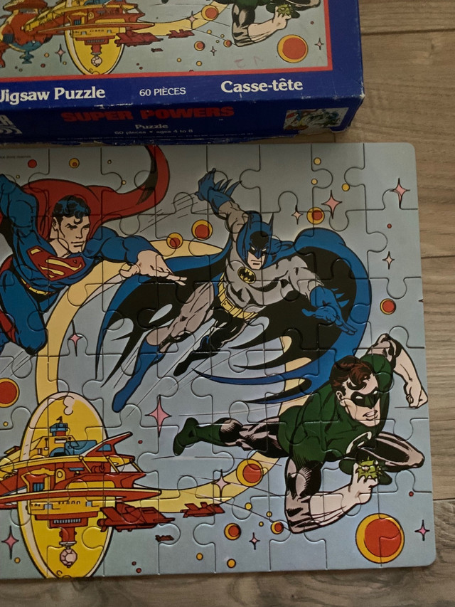Vintage 1984 Super Powers Parker Brothers Puzzle in Arts & Collectibles in Calgary - Image 4