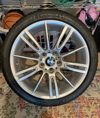 18" BMW Style 193 Wheels 5x120 w/Michelin Pilot Sport All Season 3+ Tires BMW Style 193 Wheels. M Sp...