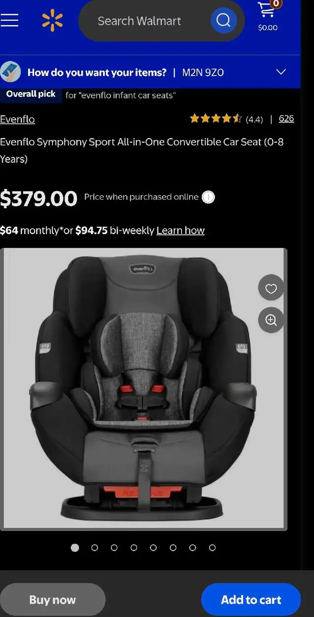 Evenflo Car Seat in Strollers, Carriers & Car Seats in City of Toronto - Image 4