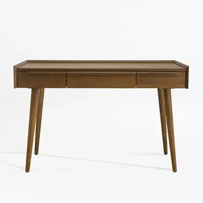 Crate & barrel Tate 48" Walnut Desk with Outlet, View more