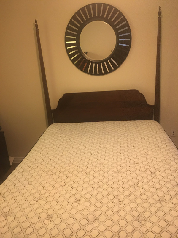 Queen size four post bed for sale in Beds & Mattresses in City of Halifax - Image 2
