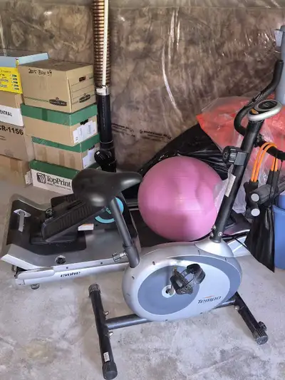 treadmill and bicycle , View more